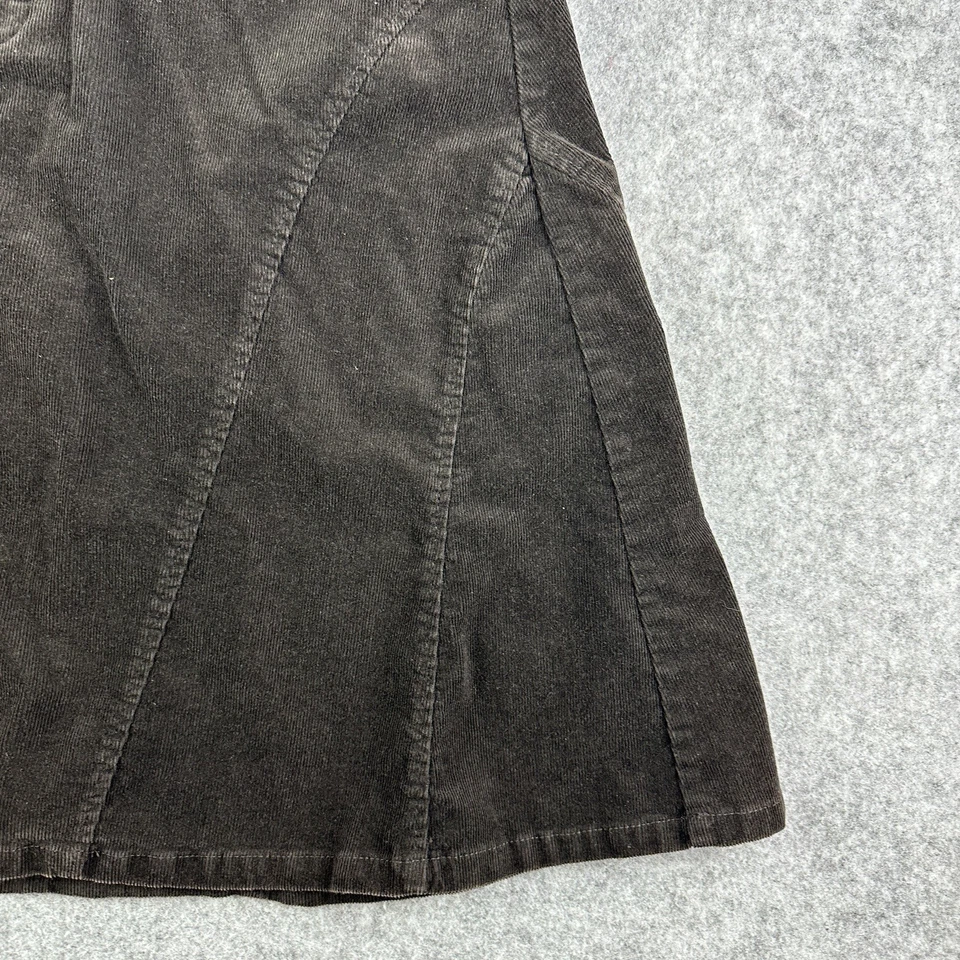 Bass Skirt Womens 14 Brown Corduroy Flare Short Chocolate Y2K Preppy Country - Image 3 of 4