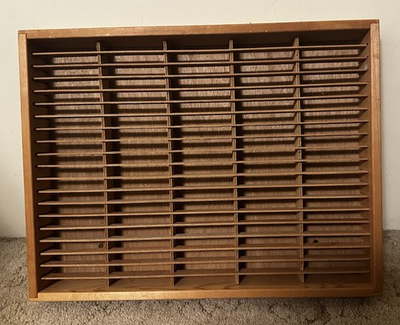 #ad #ad Vintage Napa Valley box 100 Cassette Tape Wall Holder Wood Rack USA $59.99