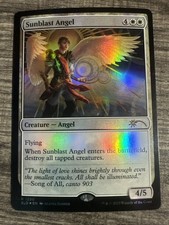 MTG Sunblast Angel - Foil - Media Promo, Unique & Misc. Promos, Lightly Played,