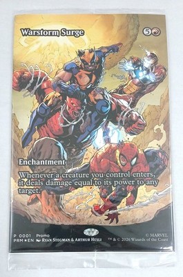 Avengers Armageddon #1 Warstorm Surge Variant w/MTG Promo Card SEALED Magic