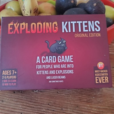  Exploding Kittens Original Edition Strategy Card Game Open Box