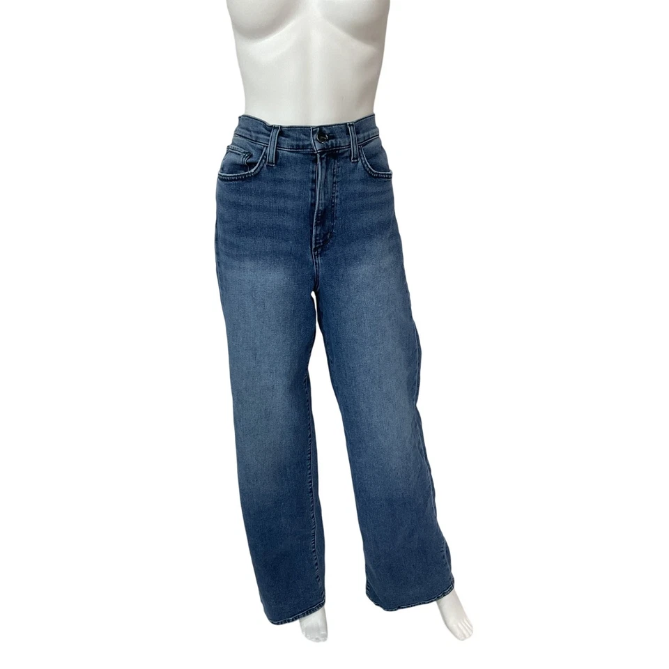 Pantalones de mezclilla Joe'S 'The Mia' azul algodón tiro alto pierna ancha talla 29 Foto 2 de 4
