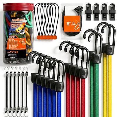 Horusdy 31 Stück Premium Gummiseile 10 , 18 , 24 , 32 , 40 , bunt