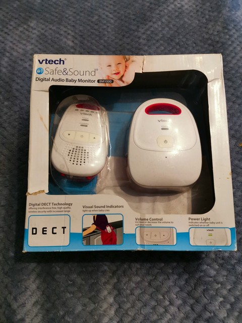vtech safe & sound digital audio baby monitor bm1000