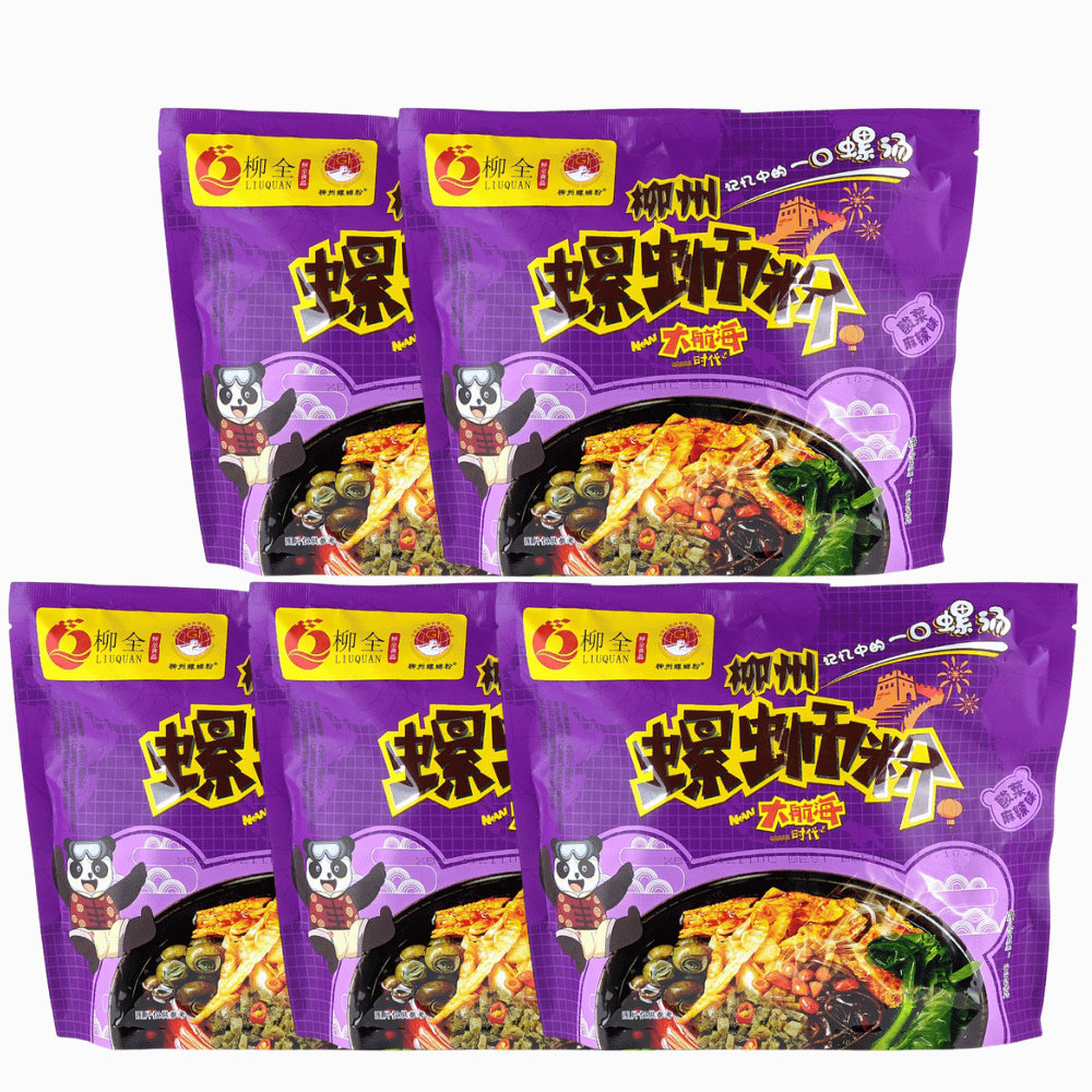 Liu Quan River Snail Rice Noodle Spicy Pickled Vegetable 335g (5 Pack) 螺蛳粉