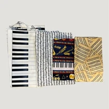 3 Pounds of Music-Themed Scrap Fabric – Piano, Notes, Instruments & More!