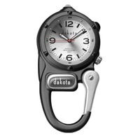 Dakota Watch Mini Clip With Microlight - Black/silver Dial 38612 on sale Dakota Watch Mini Clip With Microlight - Black/silver Dial 38612 on sale