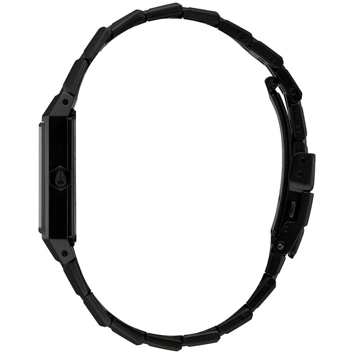 NIXON THE TICKET ブラック ステンレス　ベルト調整金具付 NIXON THE TICKET ブラック ステンレス ベルト調整金具付