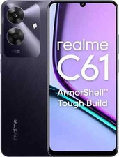 Realme C61 ( 6GB, 128GB Storage )Black T612 Processor 6.74" 32MP Global Version.