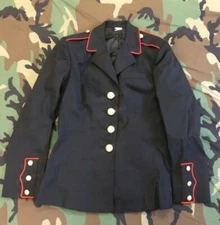 US MARINES FEMALE DRESS BLUE TUNIC JACKET WOMAN'S BLUES GABARDINE SHADE 2312