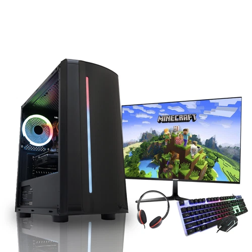 FAST Gaming PC Bundle Quad Core i5, 16GB RAM, 256GB SSD +1TB, 2GB GT 730, Win 10