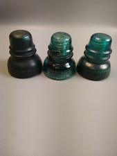Vintage Aqua Blue Hemmingray - 40 Glass Electric Insulator (3)
