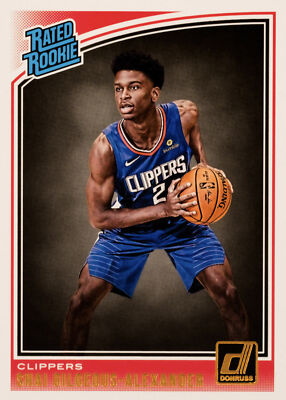 2018-19 Panini Donruss #162 Shai Gilgeous-Alexander Rookie Card (RC) - Near Mint/Mint Condition