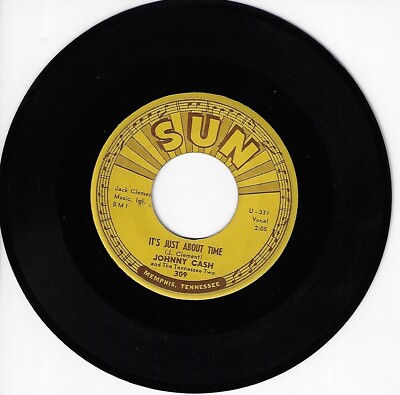 JOHNNY CASH IT'S JUST ABOUT TIME/I JUST THOUGHT YOU'D LIKE TO KNOW USED 7'' VG