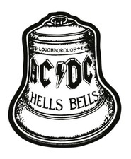 AC/DC Aufkleber Hells Bells Sticker Hardrock Metal Heavy Angus ca. 11x9 cm