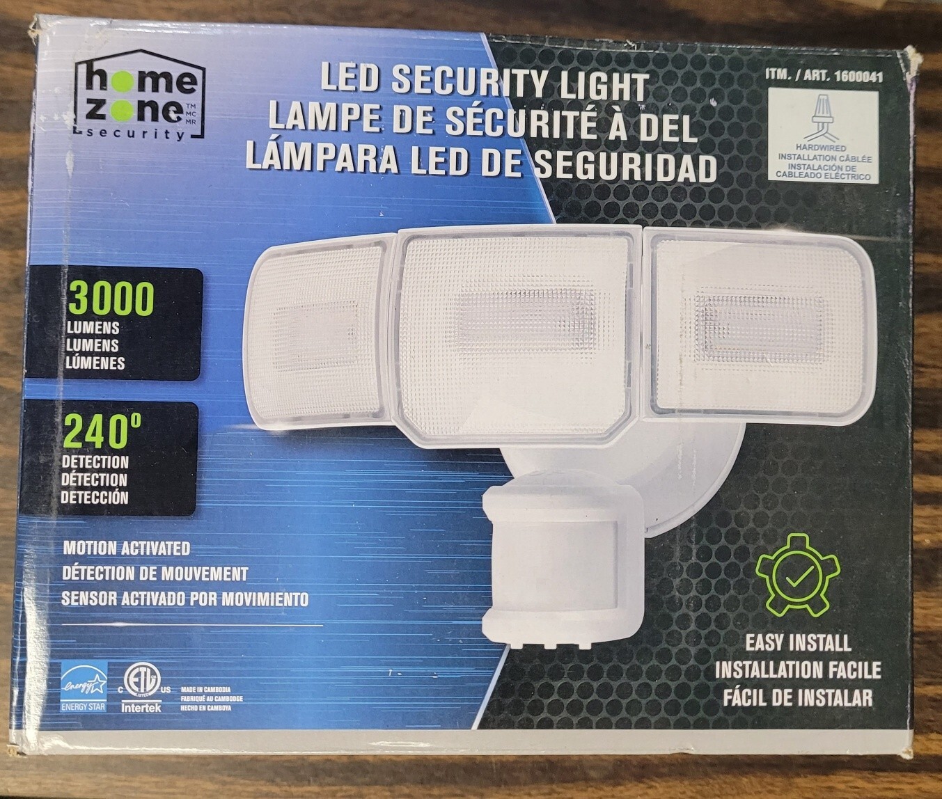 Home Zone LED Security Motion Activated Light 3000 Lumens, S