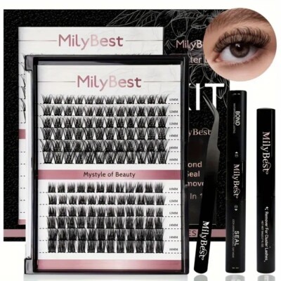 Bold & Beautiful: 144PCS Black DIY Eyelash Extension Kit With Free Shipping