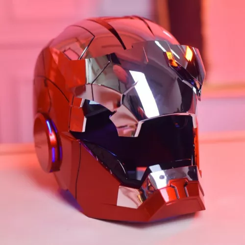 Iron Man Silver MK5 Helmet Electronic Voice Activated Open&Close Mask AUTOKING - Picture 5 of 24
