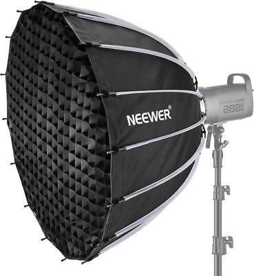 NEEWER 85cm Parabolic Softbox Quick Set up Quick Folding with Diffusers/Bag