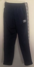 Boy Umbro Navy blue sweatpants Boys Athletic Pants Joggers Sz M 8/10