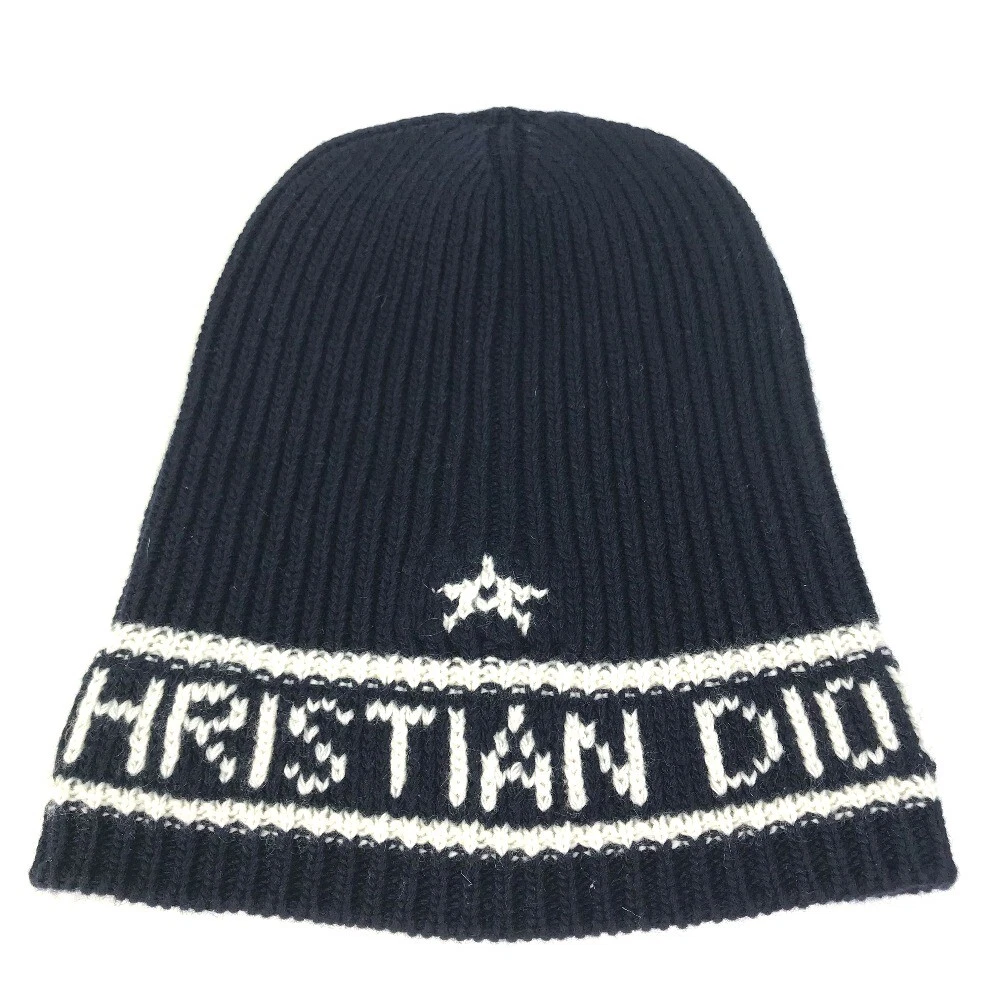 Christian Dior 31NOE714IXGH logo hat Knit hat Wool / Cashmere Navy