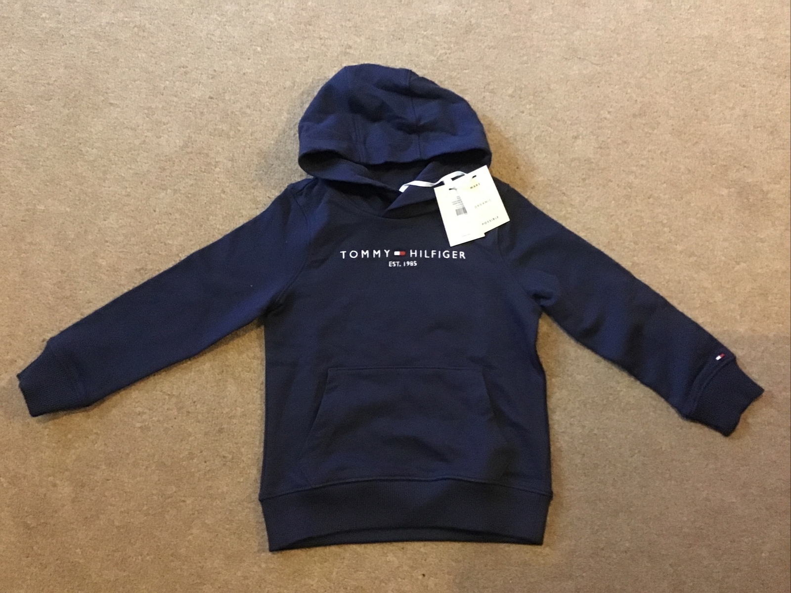 Tommy Hilfiger Kids Navy Essential Hoodie Size 5Yrs - New! image 2