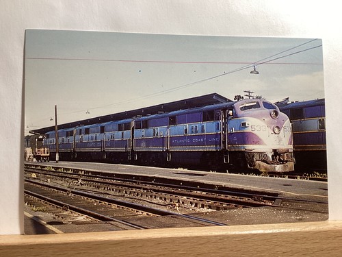 Atlantic Coast Line E-7, #533 in 1957: Jacksonville, FL - Vintage Postcard