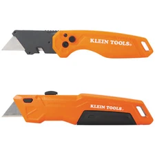 Klein Tools 44312 Folding And Slide Out Utility Knife Set, FLICKBLADE, 2-Piece