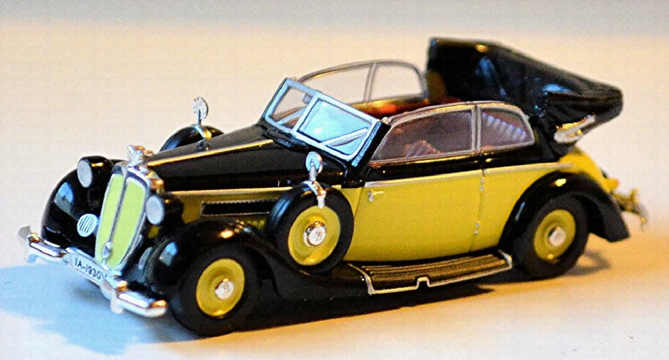 Horch 930V Cabriolet 1939 Yellow + Black 1:87 Busch 9838852 - Image 2 of 4