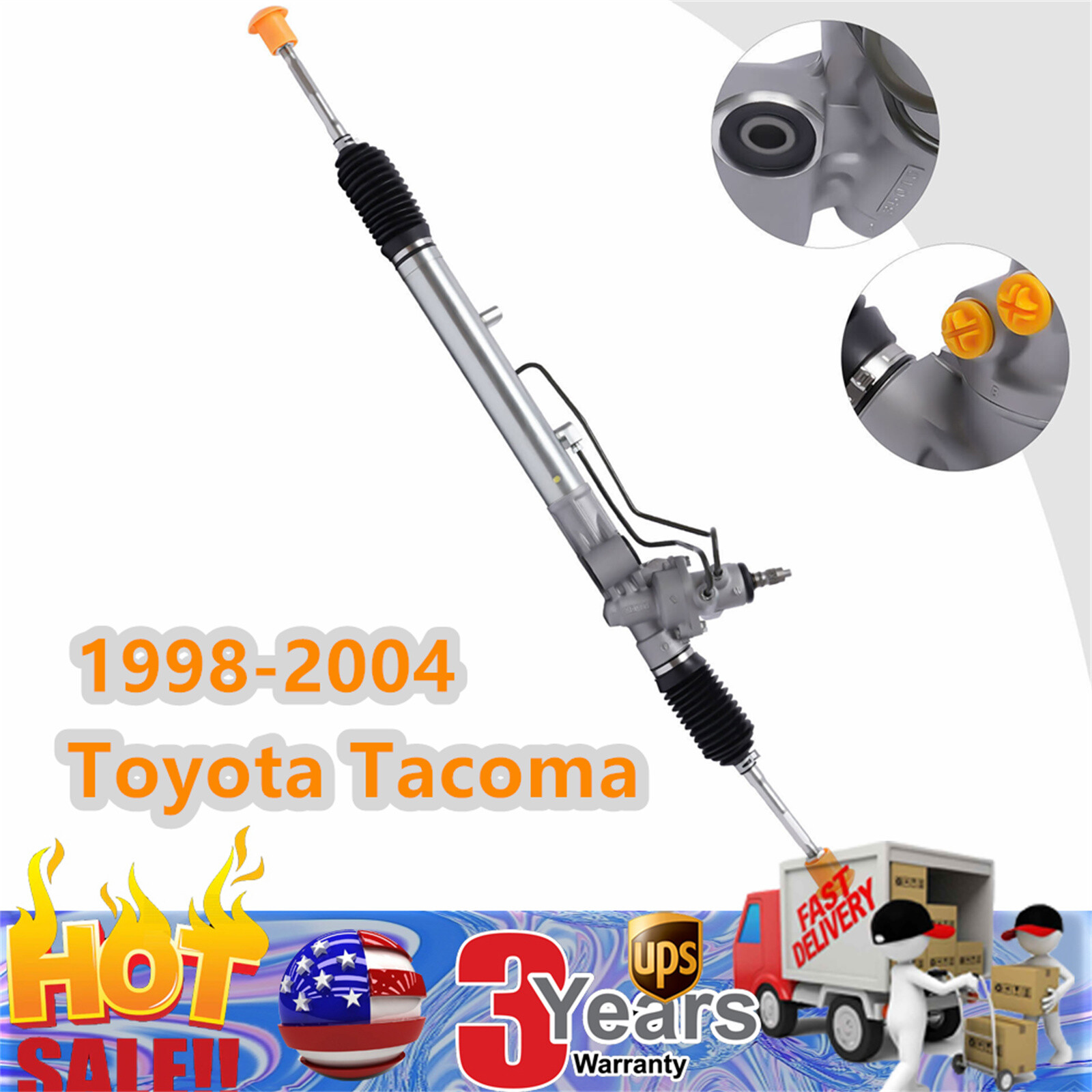 1998-2004 Toyota Tacoma 2WD Complete Power Steering Rack & Pinion Assembly