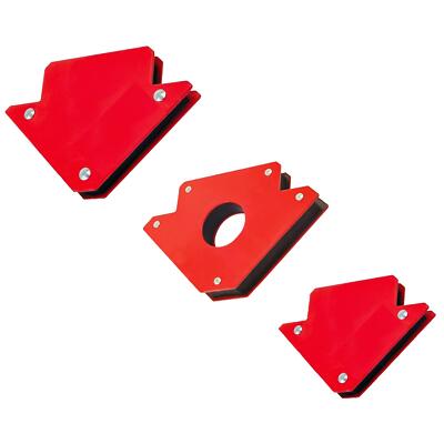 MAGNETISCHER WINKEL ECKHALTER SCHWEISSKLEMME UNTERSTÜTZUNG FIX PFEILMAGNET 25 50 75 Pfund