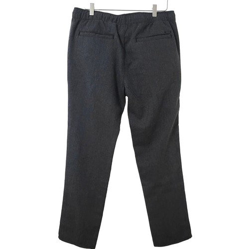 PacSun Mens Slim Joggers Size Large Black Gray Herringbone Pockets Drawstring - Picture 2 of 6