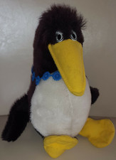 Rarit&auml;t: Original ULI STEIN DIMO Pinguin 1985 Schwarz Wei&szlig; Gelb 23x20x12cm Pl&uuml;sc