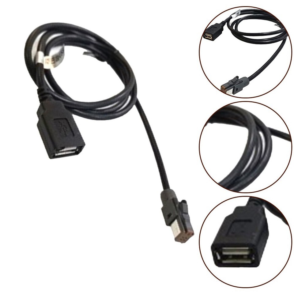 Car Aux Audio Input Media Data Wire Plug To USB Adapter Conector For