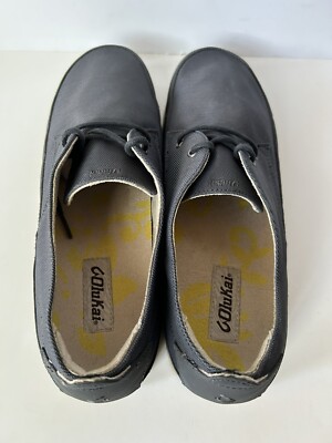OluKai Honolulu Lace Mesh Size 11.5 Gray Men