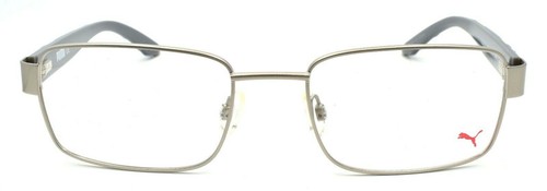 PUMA PU0025O 007 Men's Eyeglasses Frames 56-20-140 Silver / Gray - Picture 2 of 3