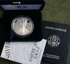 2000 P Silver American Eagle One Proof Dollar ASE Coin with Box and COA $1