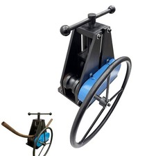 Manual Tube Pipe Roller Bender 1"-1/2" Round Bar Roller Metalworking Tool