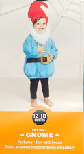 Gnome Halloween Costume Infant 12 - 18 Months New