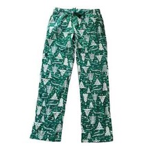 Old Navy Women's Green Christmas Trees Holiday Printed Flannel Pajama Pants - S
