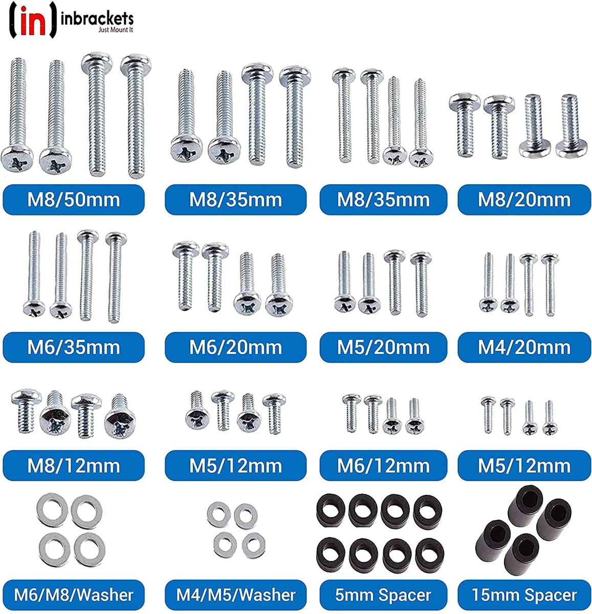 Screws for Vizio E400i-B2 (E400iB2) TV Stand / Legs (Set of 7