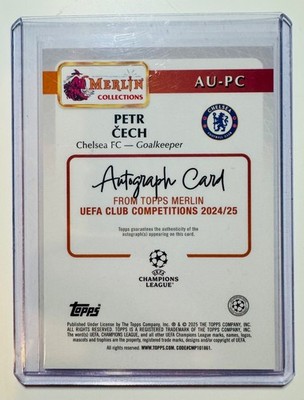2024/25 Merlin UCC Petr Cech Autograph Orange /25 - Chelsea Fc | eBay