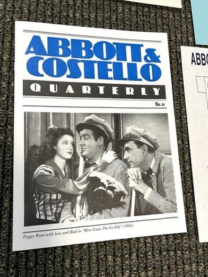Abbot & Costello Quarterly Magazine Publication Issue #21 With Packaging