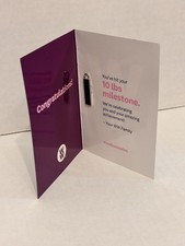 Weight Watchers WW 10lbs Pound Milestone Weight Loss Purple Charm Enamel Pendant