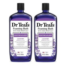 Foaming Bath with Pure Epsom Salt, Soothe  Sleep with Lavender, 34 fl oz Pac...