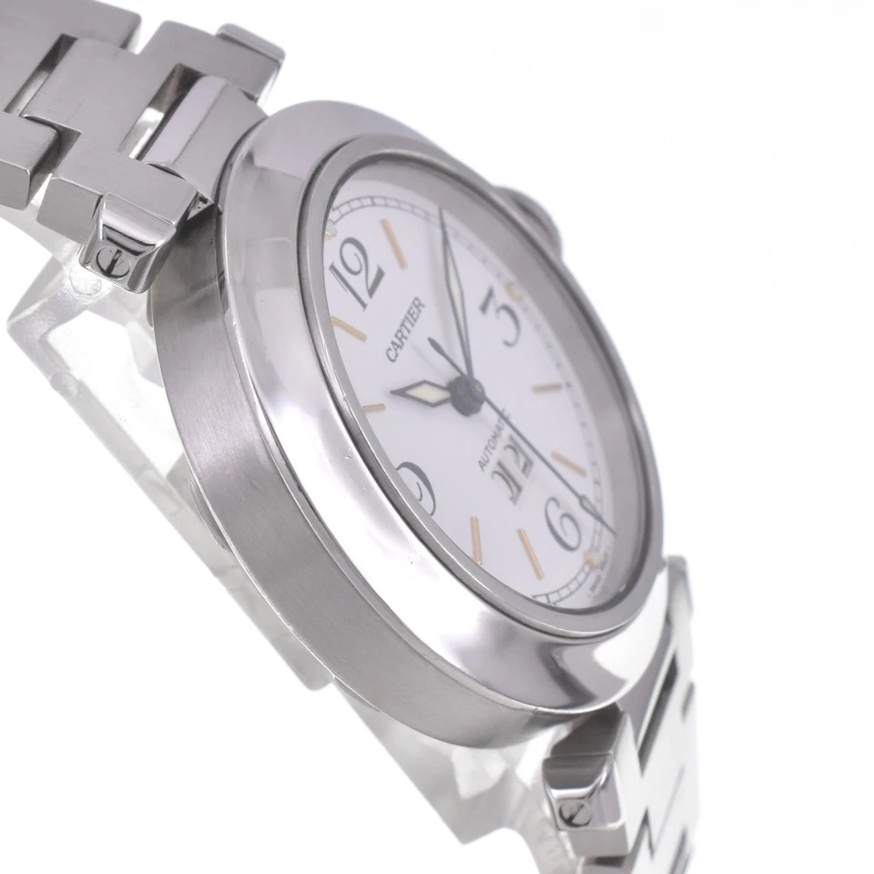 CARTIER Pasha C Big Date W31044M7 white Dial Automatic Unisex Watch D#142063 - Image 4 of 4