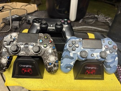 Sony PlayStation 4 Black Console with 3 Controllers and Blu-Ray Playback