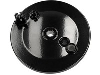Bremsschild Hinten, Schwarz, Mit Bohrung, Mit Schlitz - FüR Simson KR51/1 Schwal
