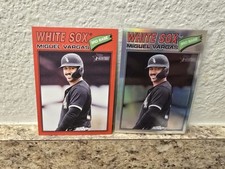 2026 Topps Heritage MIGUEL VARGAS Chrome Refractor & Red -CHICAGO WHITE SOX- #61