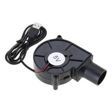 BBQ Fan PWM Blower 75x75x30mm 5V 0.6A Large Air Flows USB Powered Fan for